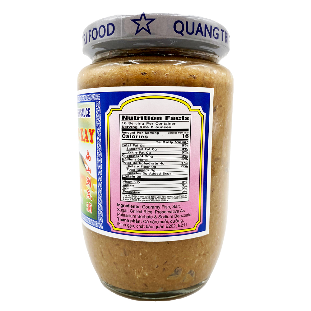 QUANG TRI Preserved Gouramy Fish Sauce / Mam Ca Sac Xay 16 OZ