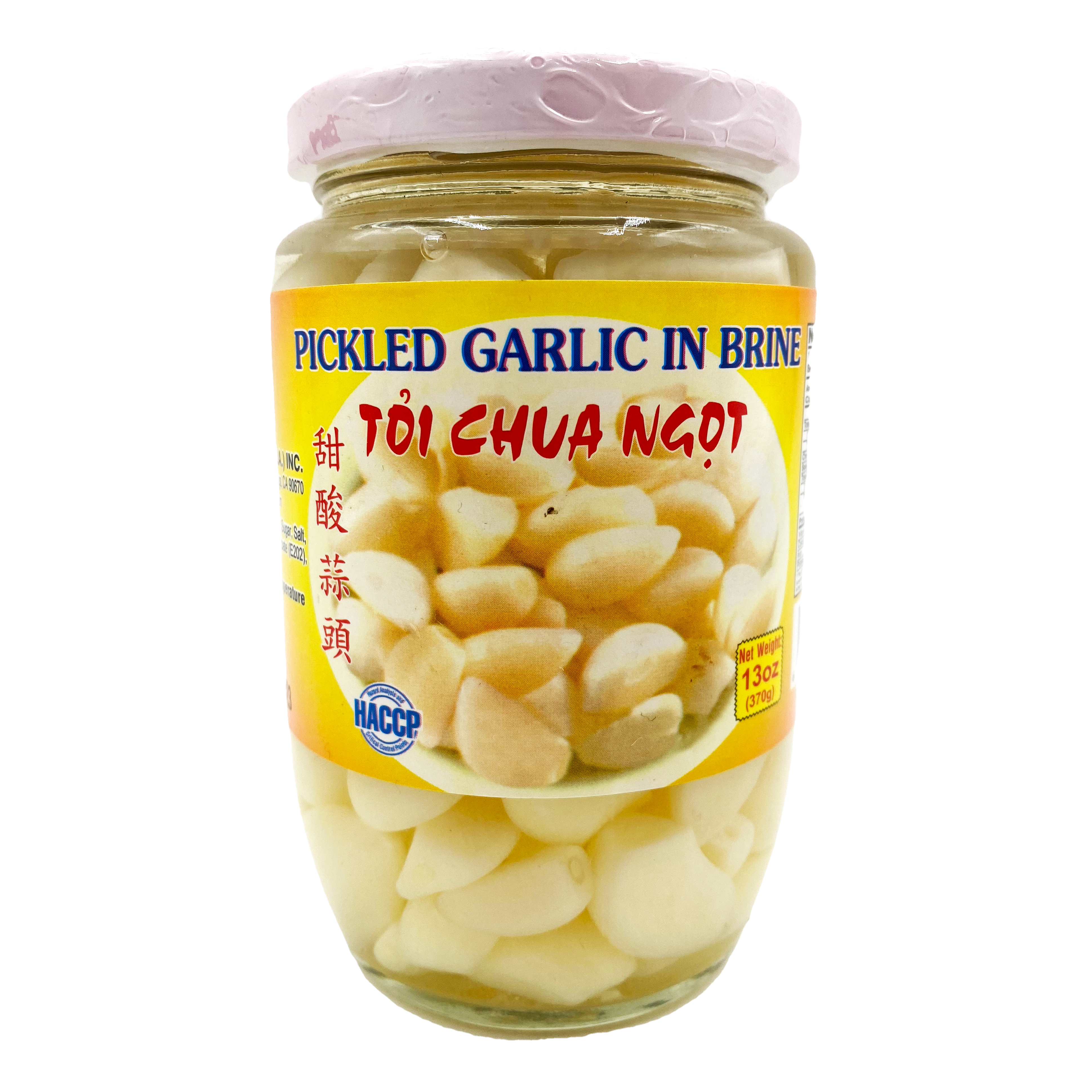 ROCKMAN Pickled Garlic In Brine / Toi Chua Ngot 13 OZ