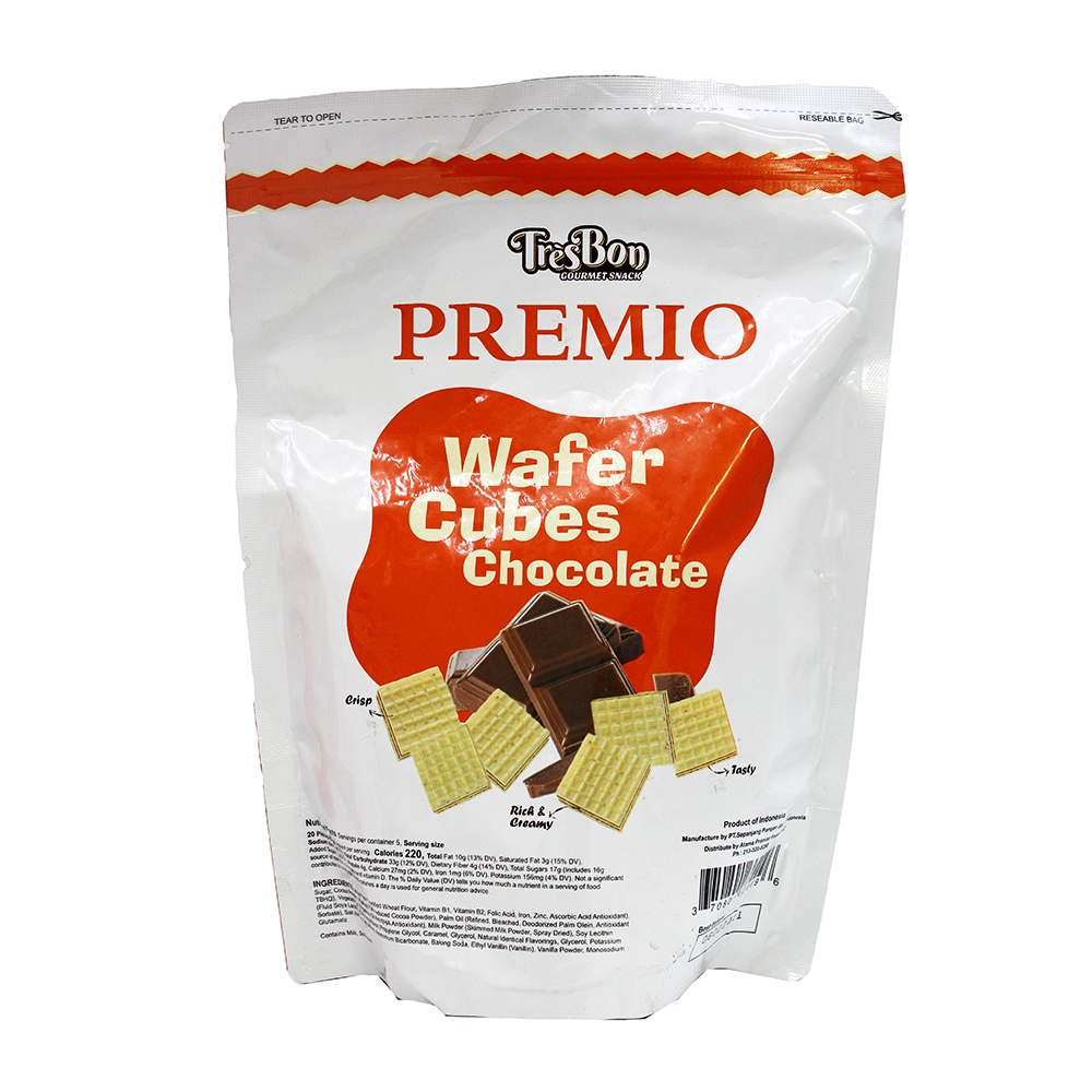 TRESBON Wafer Cubes Chocolate 8.8 Oz