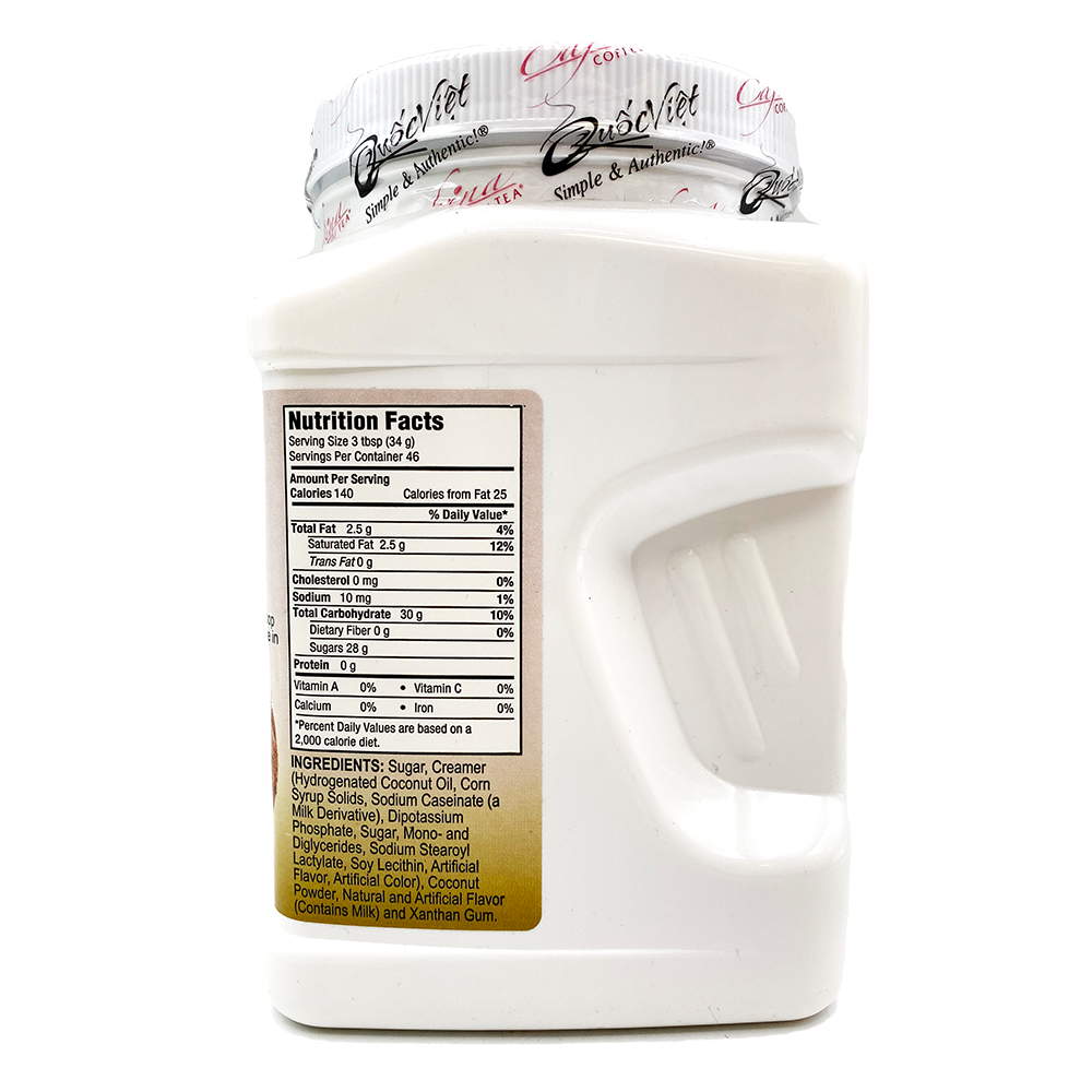 CAFVINA Coconut Smoothie Powder / Cot Sinh To Dua 3.5 Lb