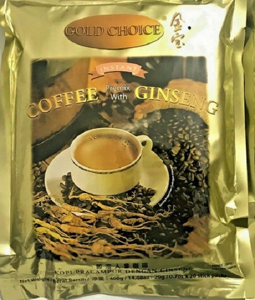 GOLD CHOICE Instant Coffeepremix With Ginseng 14.08 OZ