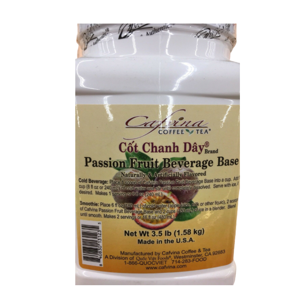 CAFVINA Passion Fruit Beverage Base/ Cot Chanh Day 3.5 Lb