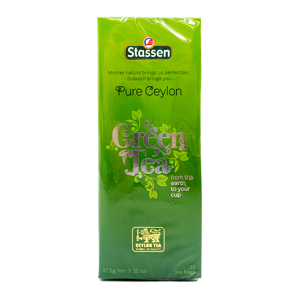 STASSEN Pure Ceylon Green Tea 25 Tea Bags 1.25 OZ