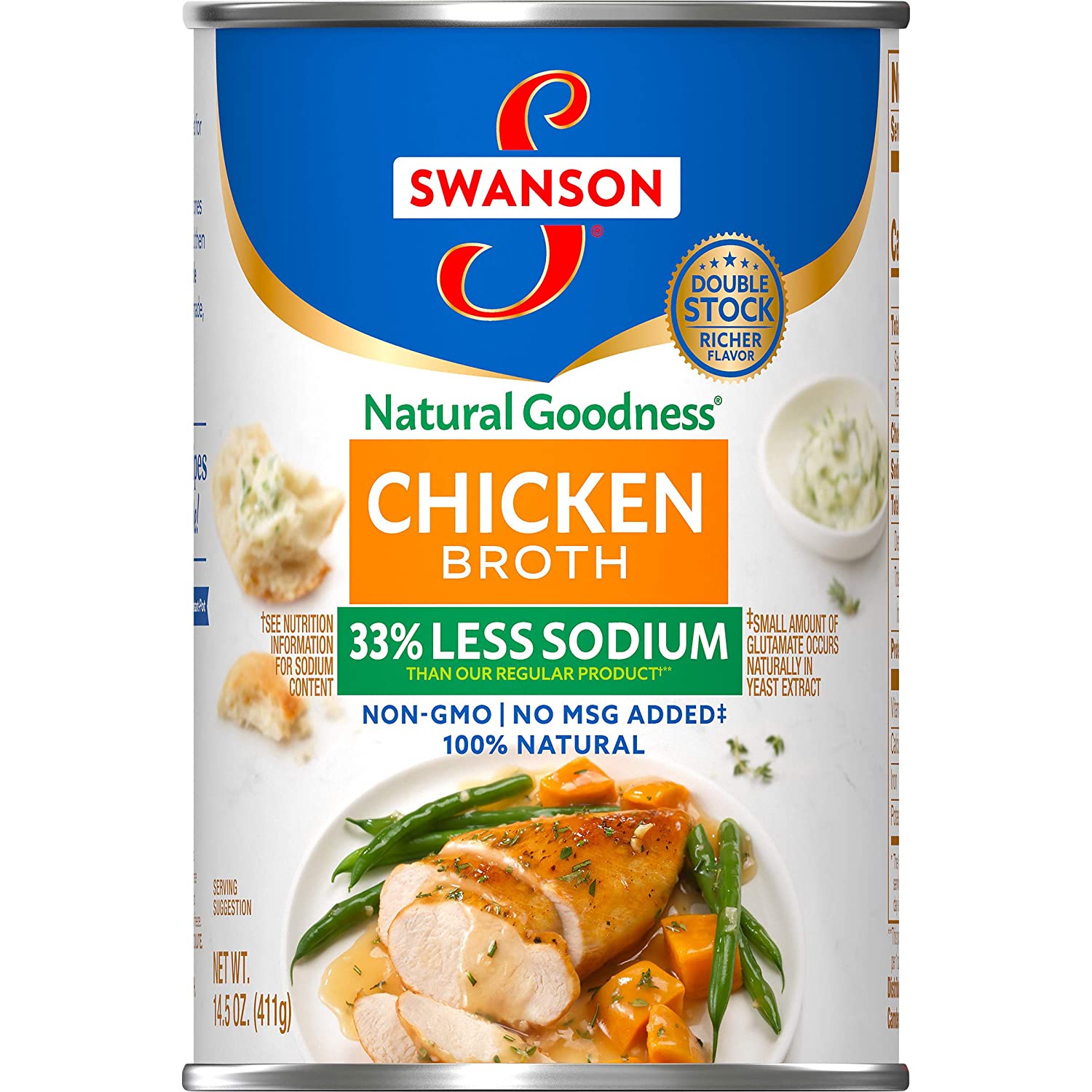 SWANSON Chicken Broth Less Sodium 14.5 OZ