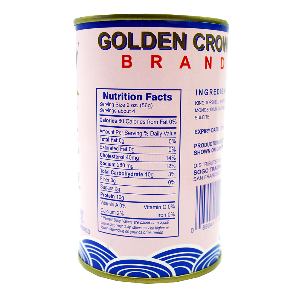GOLDEN CROWN King Topshell in Canned 16 OZ