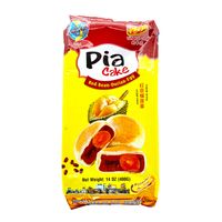 TAN HUE VIEN Pia Cake Red Bean Durian Egg / Banh Pia Dau Do Sau Rieng Trung 14 Oz