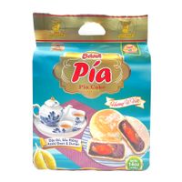 HAPPY ELEPHANT Azuki Bean & Durian Pia Cake / Banh Pia Dau Do & Sau Rieng 14Oz